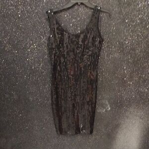 Sequin Black Dress
